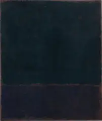 Mark Rothko, Black Blue Painting, 1968, oil on paper, laid on linen