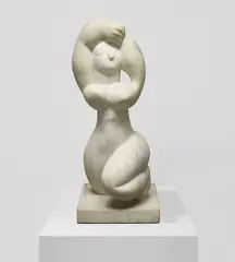 Henri Laurens, La Lune, 1946, white marble