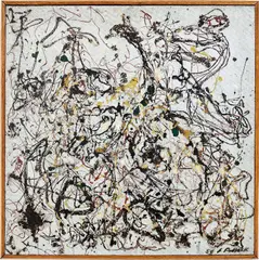 Number 16 by Jackson Pollock, 1950, oil and enamel on Masonite, offered Nov 2018