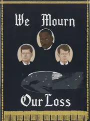Kerry James Marshall, We Mourn Our Loss #1, 1997, acrylic, glitter and graphite on Masonite