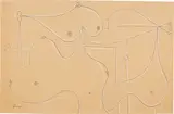 Óscar Domínguez, Nus des femmes, 1951, ink and colored pencil on card