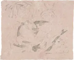 Untitled by Jackson Pollock, 1951, ink on Howell paper, sold Nov 2018