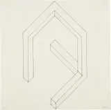 Sol LeWitt, Incomplete Open Cube 6/21, 1974, graphite and ink on paper