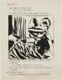 Untitled (Flick) by Raymond Pettibon, 1991, ink and watercolor on paper, sold Nov 2018