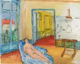 Raoul Dufy, Nu dans l'atelier de la place Arago à Perpignan