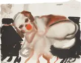 Marlene Dumas, The Apple, 1994, watercolor and ink on paper