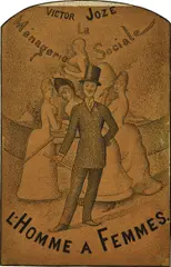Georges Seurat, L'Homme à femmes, 1890, ink drawing on calque paper