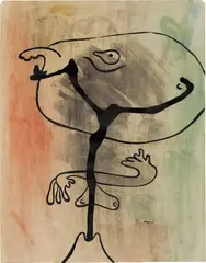 Joan Miró, Figure en état de métamorphose (Figure in a State of Metamorphosis), 1936, gouche and India ink on paper