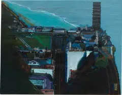 San Francisco Shore by Wayne Thiebaud, 1985, oil on canvas, offered Nov 2018