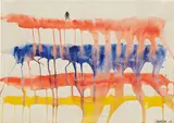 Pont du gard by Alexander Calder, 1962, gouache and ink on paper, sold Nov 2018