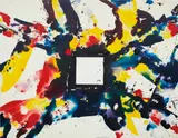 Sam Francis, Face to Face, 1975, acrylic on canvas