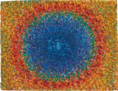 Center of the World by Richard Pousette-Dart, 1960, acrylic on paper, sold Nov 2018