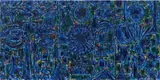 Richard Pousette-Dart, Blue Enstrata, 1984, acrylic on linen