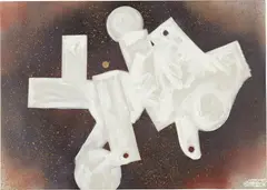 Untitled by David Smith, 1963, spray enamel and oil on canvas, sold Nov 2018