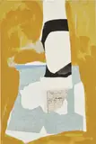 Robert Motherwell, Yeats' Tower, 1984, acrylic and pasted papers on canvas mounted to board