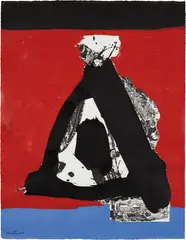 Robert Motherwell, I.H. Series No. 26, 1970, acrylic, ink and lithograph on paper