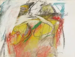 Willem de Kooning, Woman, 1952, pastel and charcoal on paper