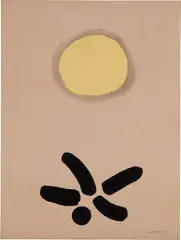 Adolph Gottlieb, Petal, 1970, acrylic on paper laid down on board