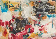 Sam Middleton, Jazz on Easter Sunday, 1961, collage and gouache on board