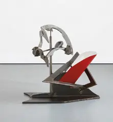 Mark di Suvero, From Antarctica, 2008, steel and stainless steel, in 2 parts