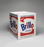 Andy Warhol, Brillo Soap Pads Box (Pasadena Type), 1969, silkscreen ink on plywood