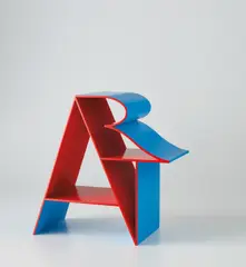 Art by Robert Indiana, 1972, polychromed aluminum, sold Nov 2018