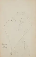 Tom Royal by Andy Warhol, 1952, ink on paper, offered Nov 2018