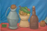 Fernando Botero, Still Life with Bottle