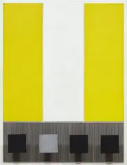 Jesús Rafael Soto, Rectangles et Carres, 1969, acrylic on wood and metal