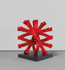 Sol by Édgar Negret, 1985, painted aluminum, sold Nov 2018