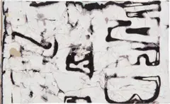 Untitled by Mark Bradford, 2015, mixed media on board, sold Nov 2018