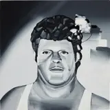 A Suspect by Tomoo Gokita, 2007, acrylic gouache on canvas, sold Nov 2018