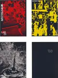 Adam Pendleton, Four Works: (i) History (Lab 01 Red) ; (ii) History (People Yellow) ; (iii) History (So I White) ; (iv) History ('68 Grey)