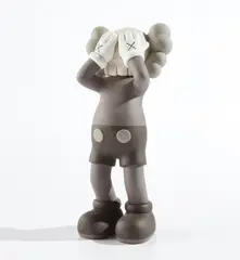 AT THIS TIME by Kaws, 2016, painted bronze, sold Nov 2018