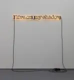Glenn Ligon, Untitled (I Live on My Shadow), 2009, neon and paint