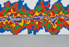 Wall Drawing #1002 Splat by Sol LeWitt, 2001, acrylic paint, sold Nov 2018