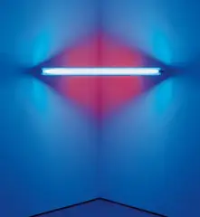 untitled by Dan Flavin, 1984, blue and red fluorescent light, offered Nov 2018