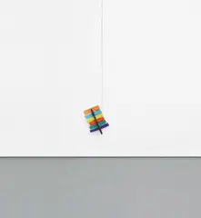 Richard Tuttle, 26th Line Piece, 1990, wood, colored paper, glue and graphite