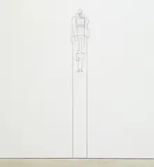 Antony Gormley, Lift III, 2012, 6mm square section mild steel bar