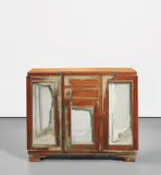 Doris Salcedo, Untitled, 1995, wood, cement, iron and glass