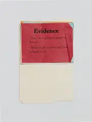 Questions (Evidence) by Anne Collier, 2011, chromogenic print, sold Nov 2018