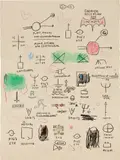 Untitled by Jean-Michel Basquiat, 1987, crayon and watercolor on paper, offered Nov 2018