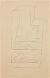 Jeff Koons, Untitled (Study for Vacuum Cleaner Sculpture), 1981-1986, ink on paper