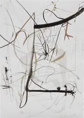 Albert Oehlen, Untitled, 1993, ink and watercolor on paper