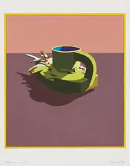 Rock Cup by Ken Price, 1970, gouache, acrylic and ink on board, offered Nov 2018