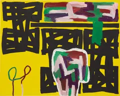 Where Things Can Be by Jonathan Lasker, 1996, oil on linen, sold Nov 2018