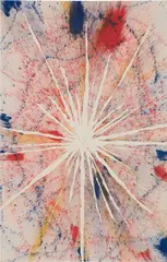 Harmony Korine, Burst Manny, 2014, ink on canvas