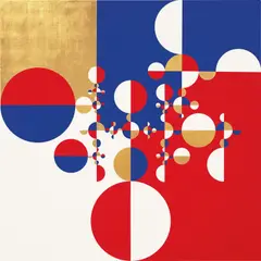 Gabriel Orozco, Samurai Tree (Invariant 23Q), 2018, tempera and gold leaf on canvas