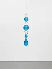 Larme de Verre by Jean-Michel Othoniel, 2018, Blue and Crystal Murano Glass, stainless steel, sold Sep 2018
