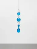 Jean-Michel Othoniel, Larme de Verre, 2018, Blue and Crystal Murano Glass, stainless steel
